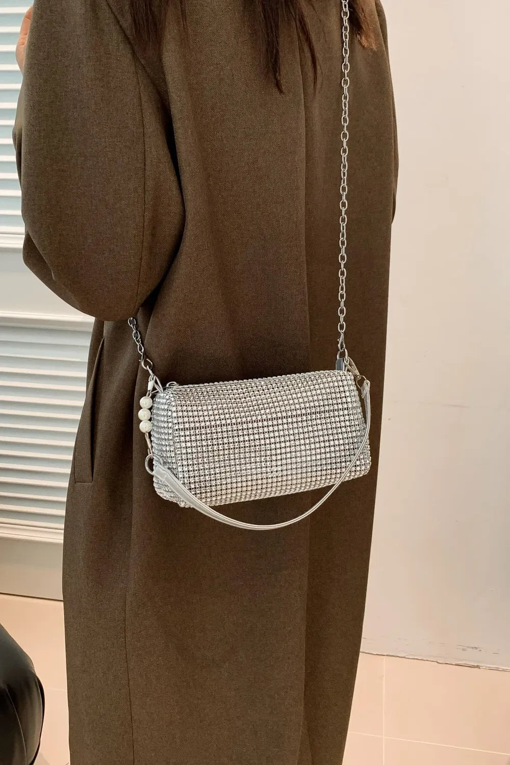 Openwork Crossbody Bag with Removable Strap - LaTezza Online Shop