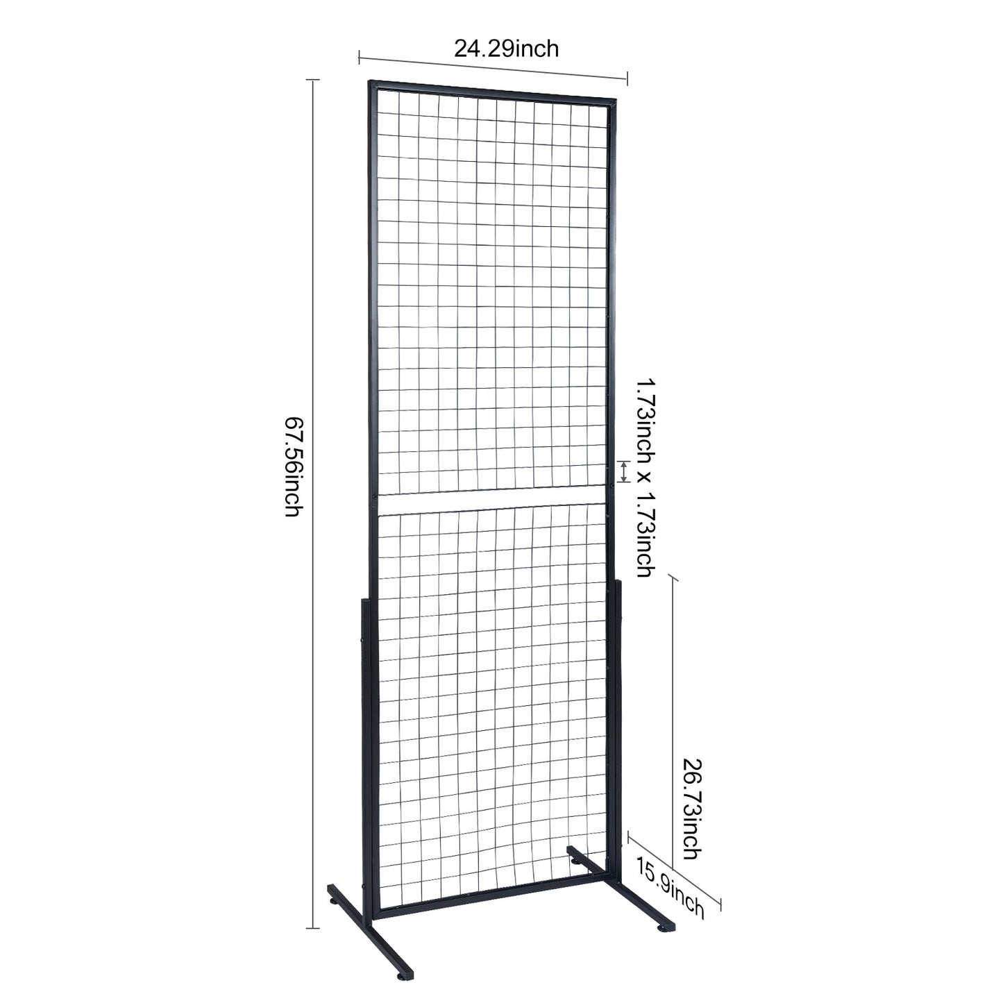 VEVOR Grid Wall Panels Tower 2 Packs Wire Gridwall Display Racks Double Side Gridwall Panels For Art Craft Shows - LaTezza Online Shop