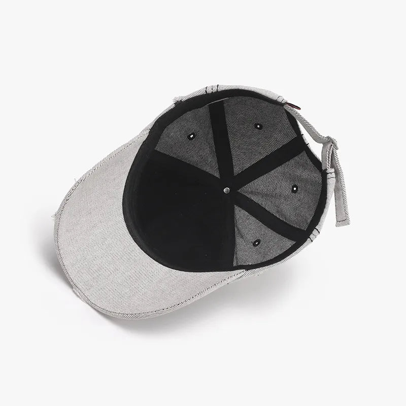 Distressed Letter Embroidered Baseball Cap - LaTezza Online Shop