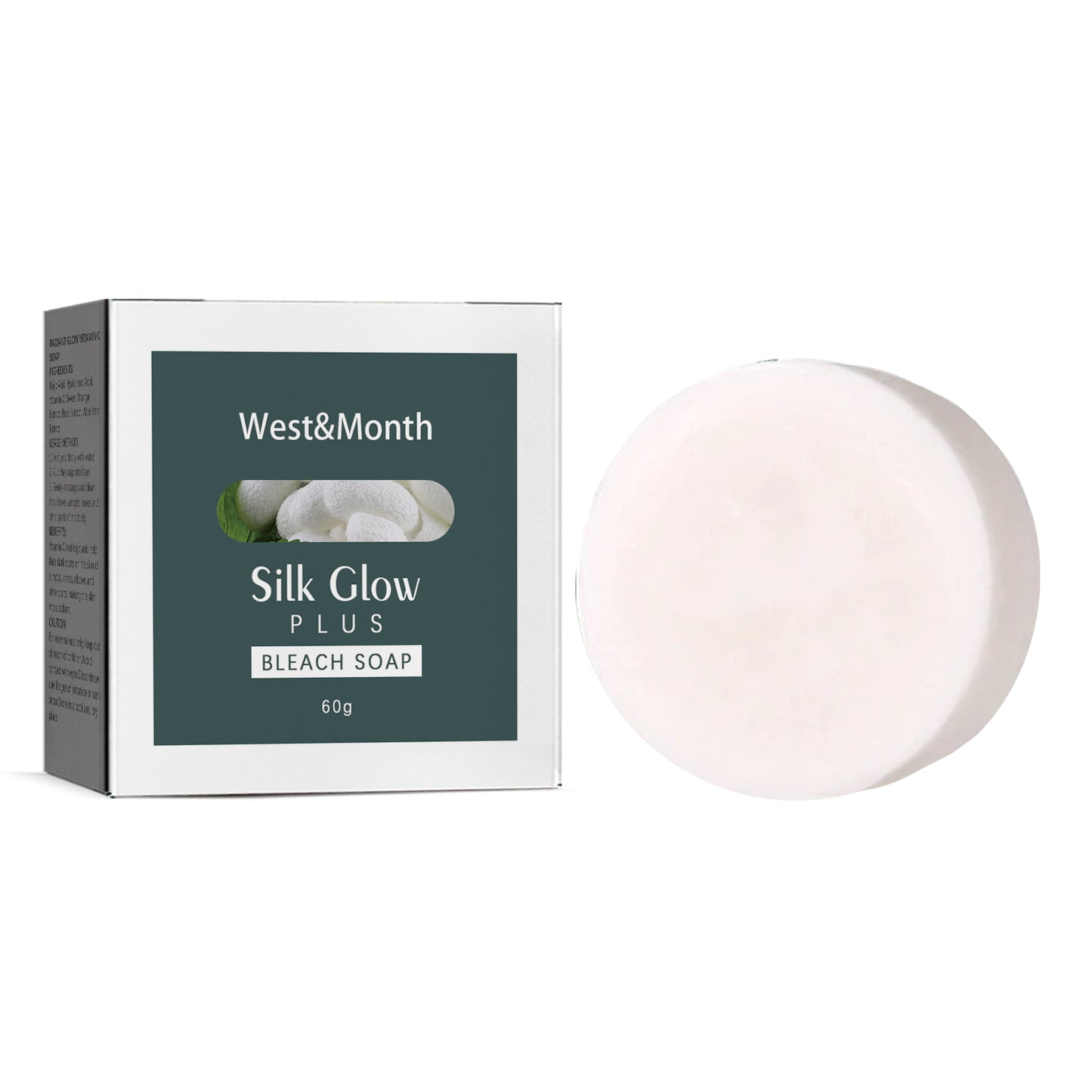 West&Month Silk Glow Plus Bleach Soap, Brightening Cleansing Moisturizing Bath Soap - LaTezza Online Shop
