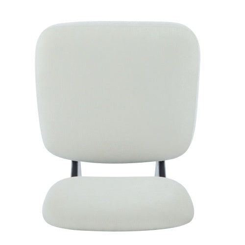 Set Of 2 Modern Beige Lounge Chair With Polyester Upholstery Sturdy Black Wood Base - LaTezza Online Shop