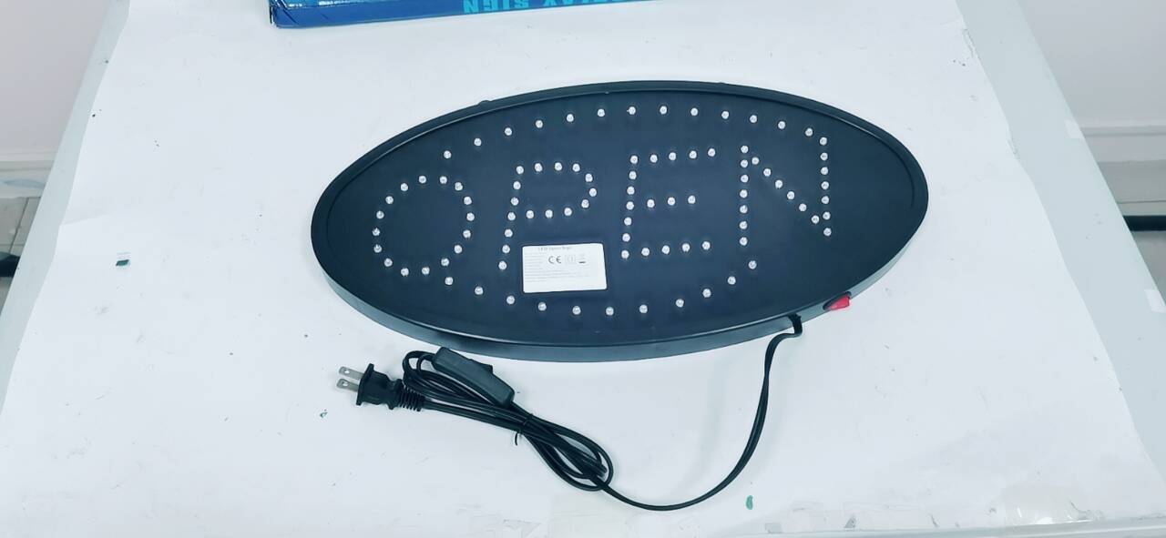 1Pc Ultra Bright LED Neon Open Sign Normal Lighting Store Business Sign Animated Motion