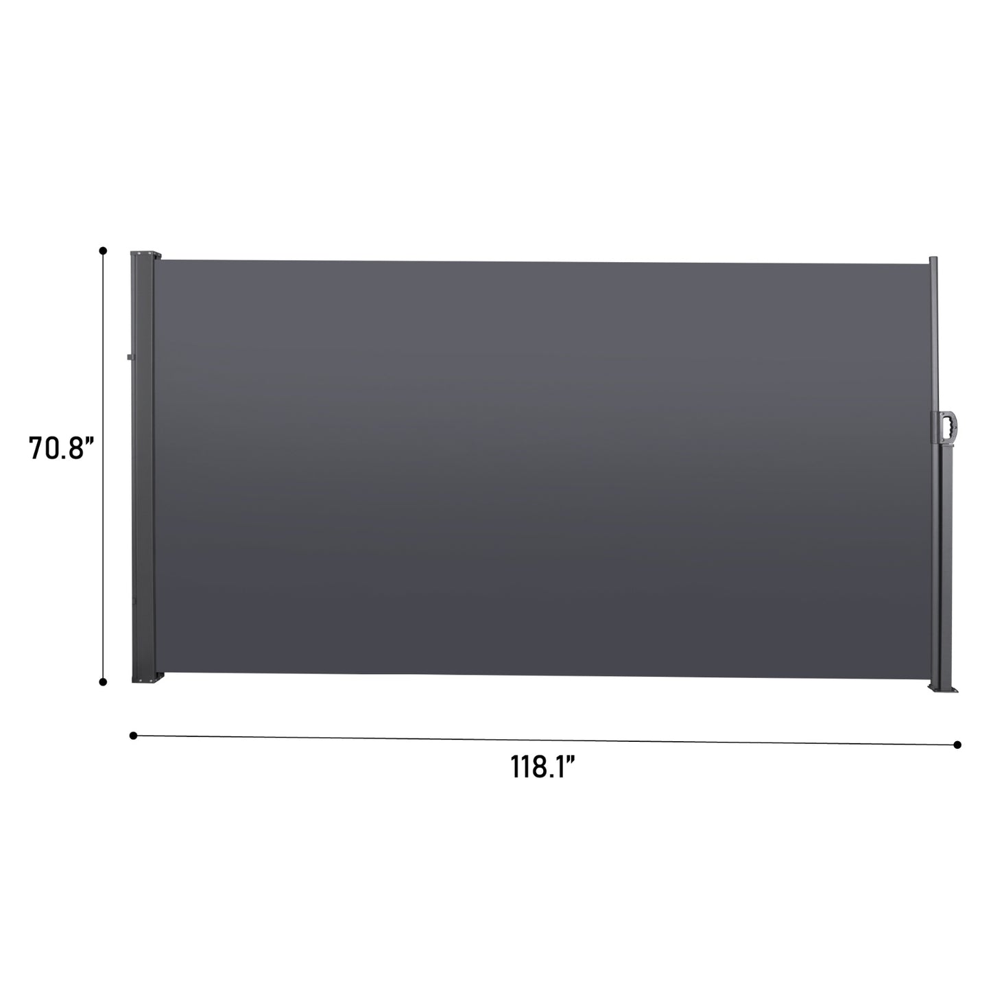 Retractable Side Screen Awning, UV Resistant, Waterproof, Patio Privacy Screen For Garden, Balcony, - LaTezza Online Shop