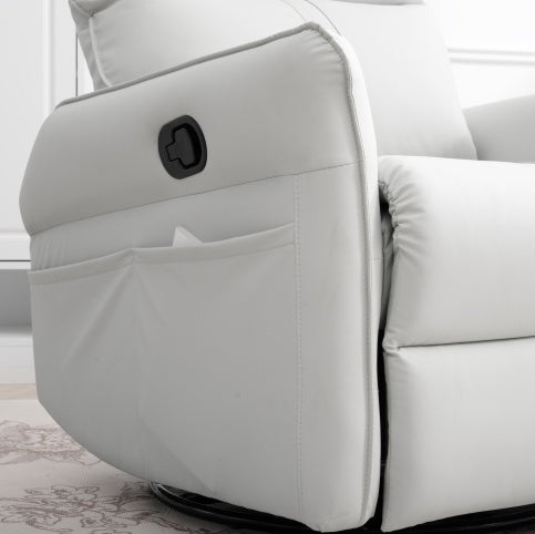 Modern Small Swing Swivel Recliner Bedroom Chair - LaTezza Online Shop