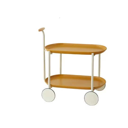 Movable Small Pushcart Coffee Table Storage Double-layer Modern - LaTezza Online Shop