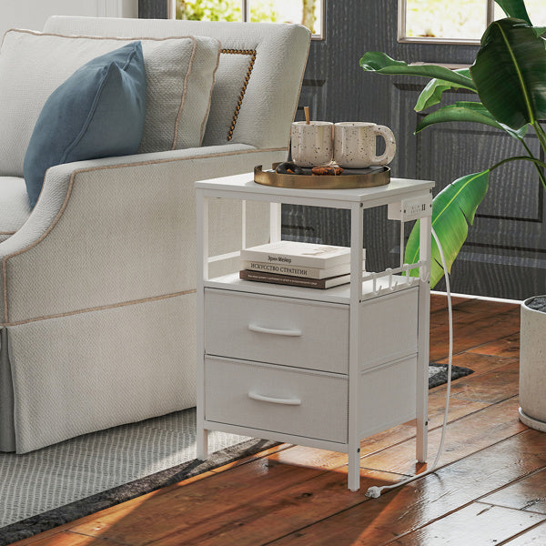 Bedside Table With Charging - LaTezza Online Shop