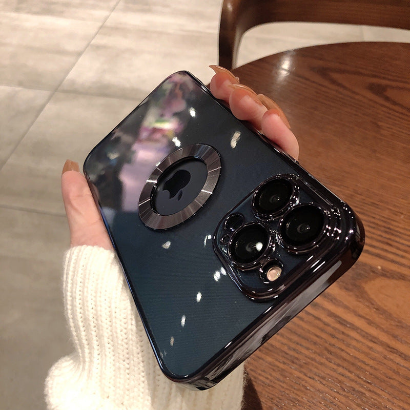 Phone Case With Camera Protector Advanced Electroplating Integrated With Lens Protector Phone Case For Iphone12 13promax Simple 11 Soft - LaTezza Online Shop