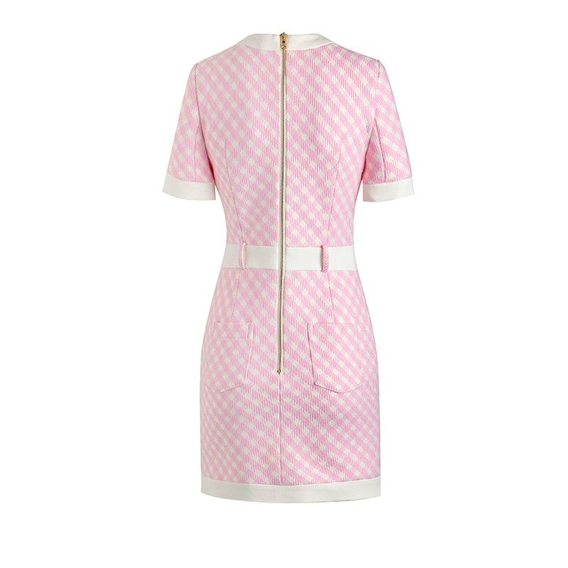 Heavy Industry Rivet Button Temperament Waist Closing Skirt New Ins Hip Wrap Dress Early Autumn Splicing Dress - LaTezza Online Shop