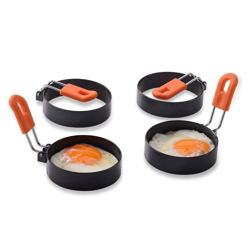 Creative thickened stainless steel non stick coating circular egg fryer hamburger patty mold - LaTezza Online Shop