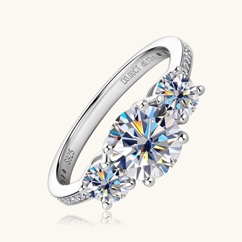 3 Carat Moissanite 925 Sterling Silver Ring - LaTezza Online Shop