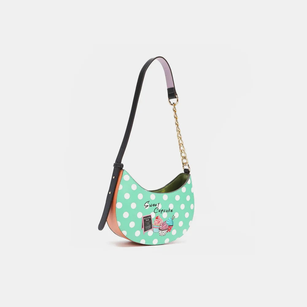 Nicole Lee USA Vegan Leather Polka Dot Shoulder Bag - LaTezza Online Shop