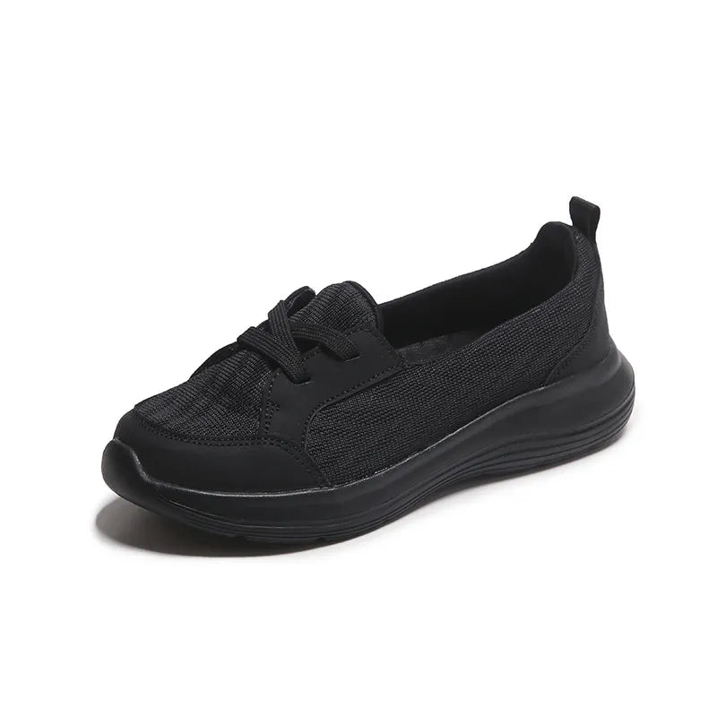 Round Toe Lace Up Sneakers - LaTezza Online Shop