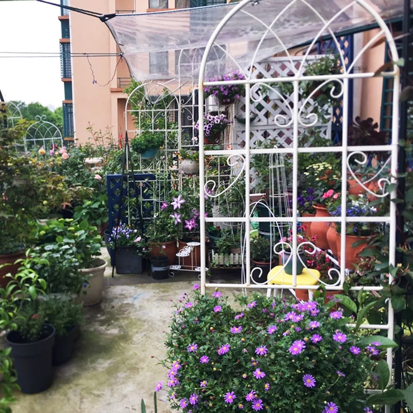 4 Pack Metal Garden Trellis 7 X19.7 Rustproof For Climbing Plants Support - LaTezza Online Shop