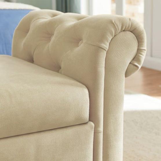 Beige Multifunctional Storage Rectangular Sofa Stool - LaTezza Online Shop