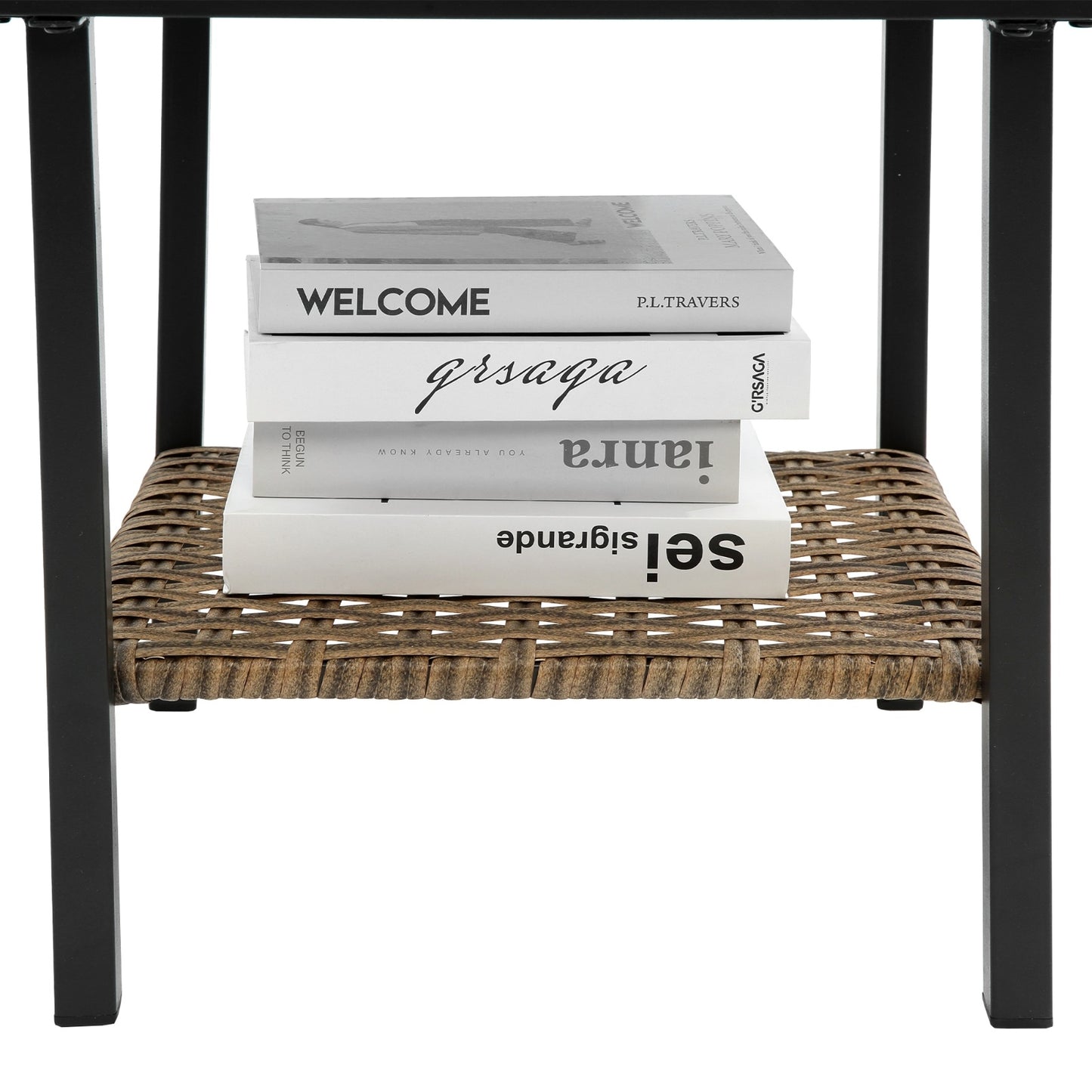 3pcs Rattan Rocking Chair Set Outdoor Leisure Grey - LaTezza Online Shop