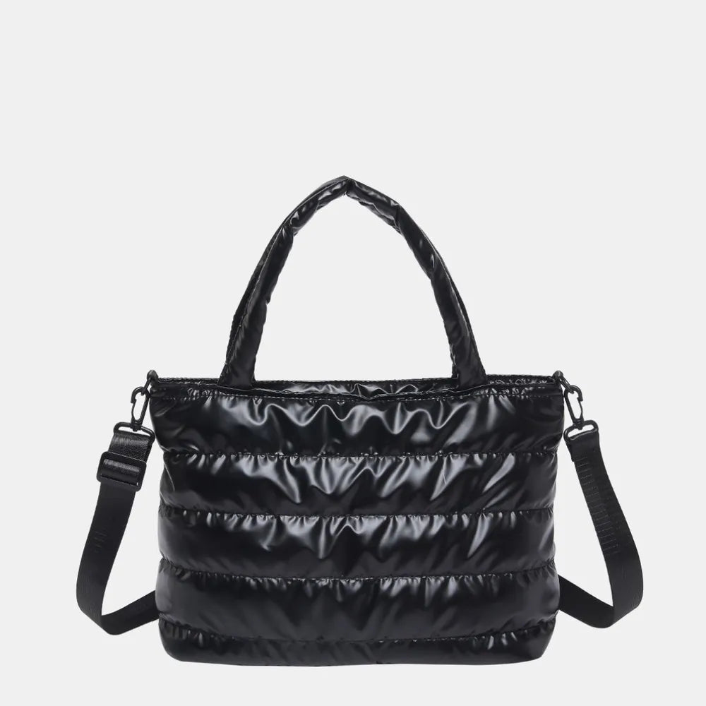 Handbag Crossbody Bag PU Leather Detachable Strap Puffy Bag - LaTezza Online Shop