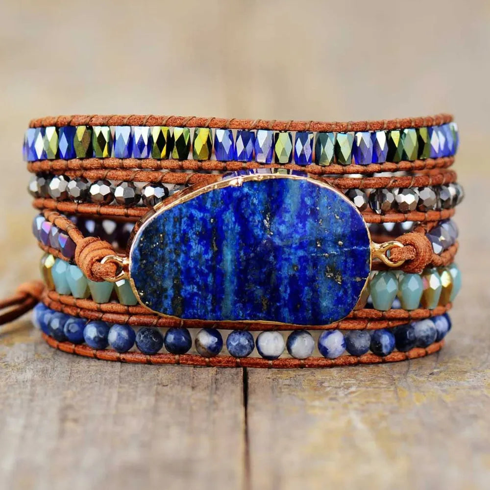 Lapis Lazuli Layered Bracelet - LaTezza Online Shop