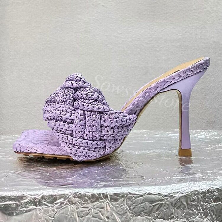 Pumps Vine Grass Woven Design Sexy High Heel Shoes Fairy Outdoor Ball High Heel Slippers - LaTezza Online Shop