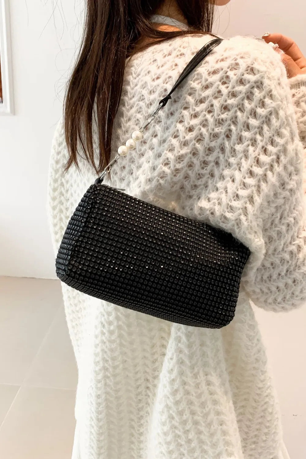 Openwork Crossbody Bag with Removable Strap - LaTezza Online Shop