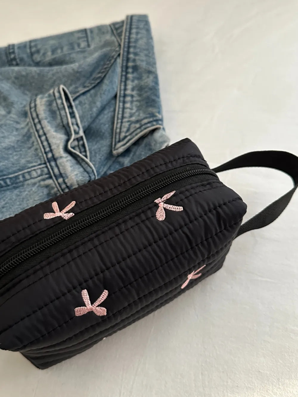 Texture Contrast Bow Wristlet - LaTezza Online Shop
