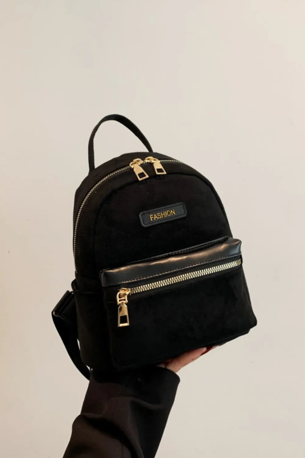 Suede Adjustable Strap Backpack Bag - LaTezza Online Shop