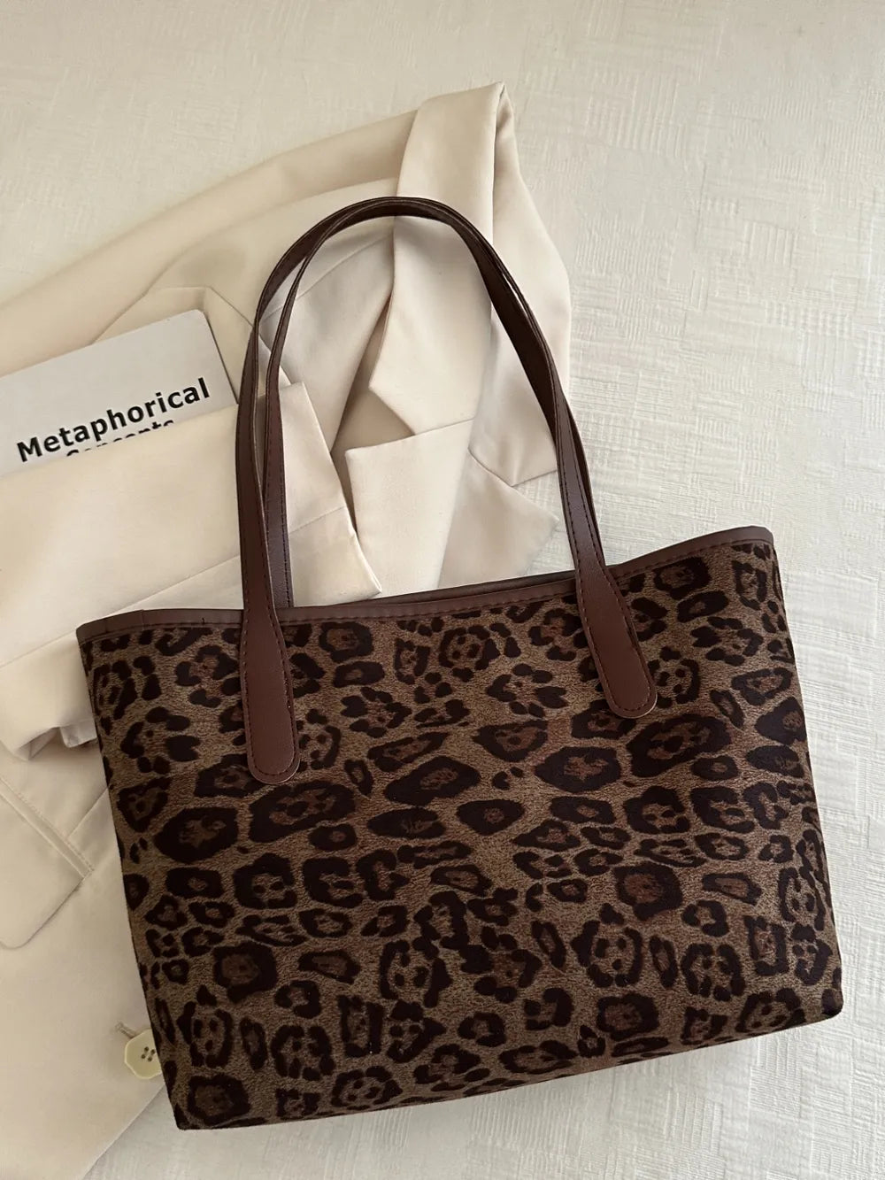 Leopard Polyester Tote Bag - LaTezza Online Shop