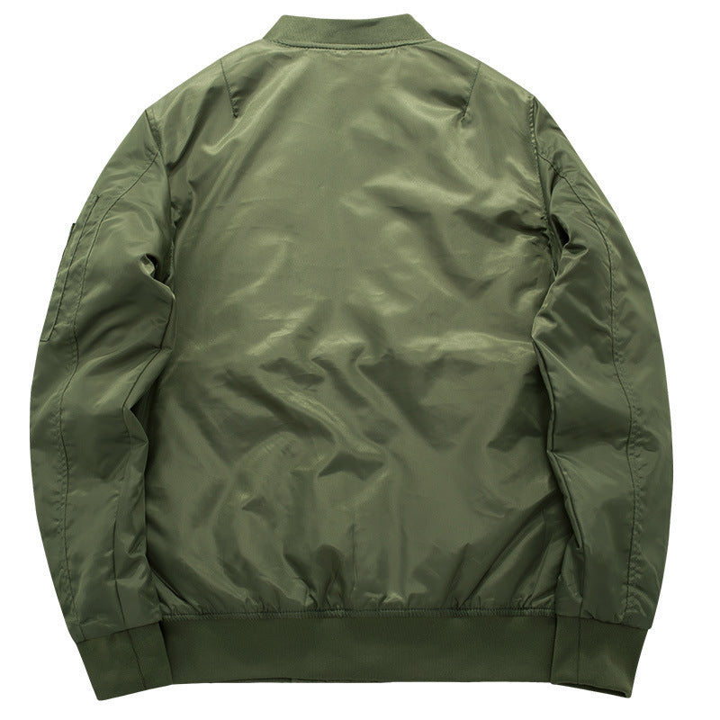 Men's autumn and winter new item plus plus size fat guy sports casual cotton jacket Air Force One MA1 pilot - LaTezza Online Shop