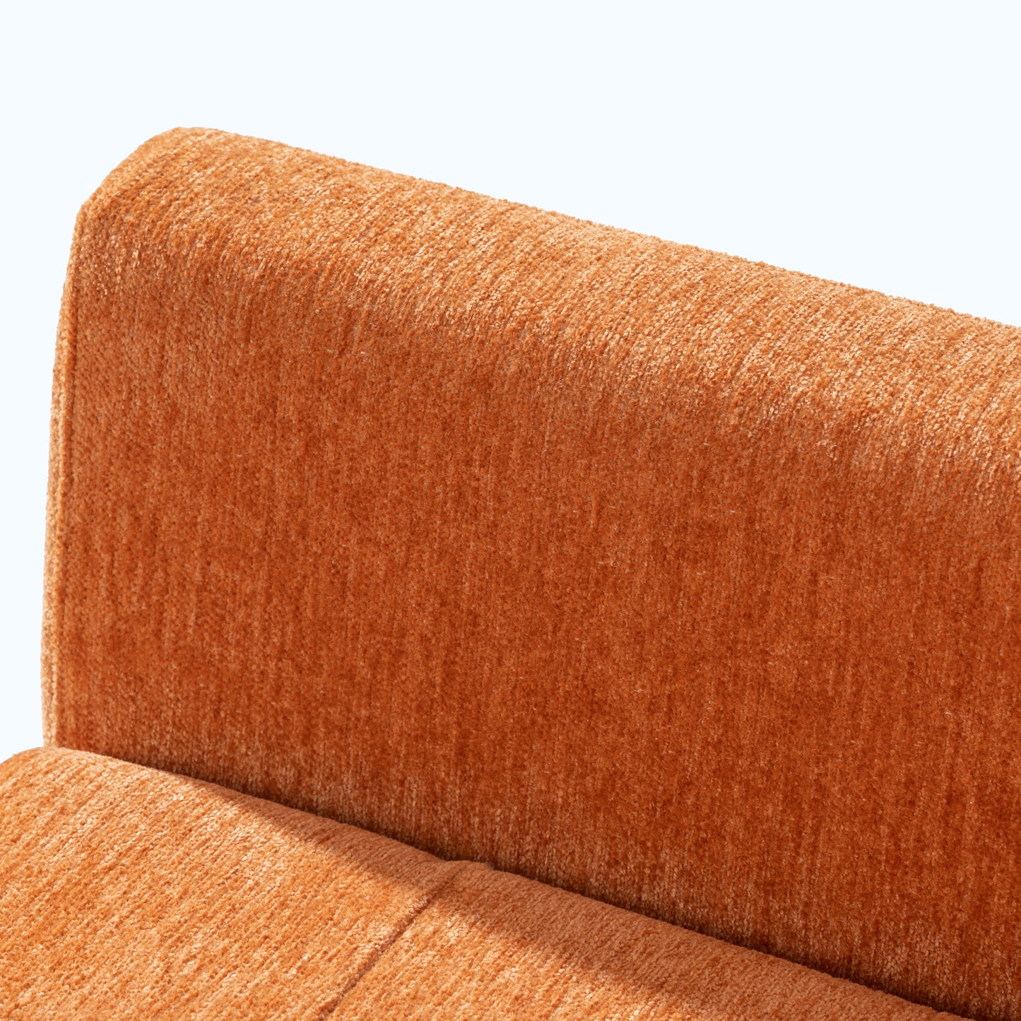 Modern Accent Chair Upholstered Foam Filled Living Room Chairs Comfy Reading Chair Mid Century Modern Chair (Orange) - LaTezza Online Shop