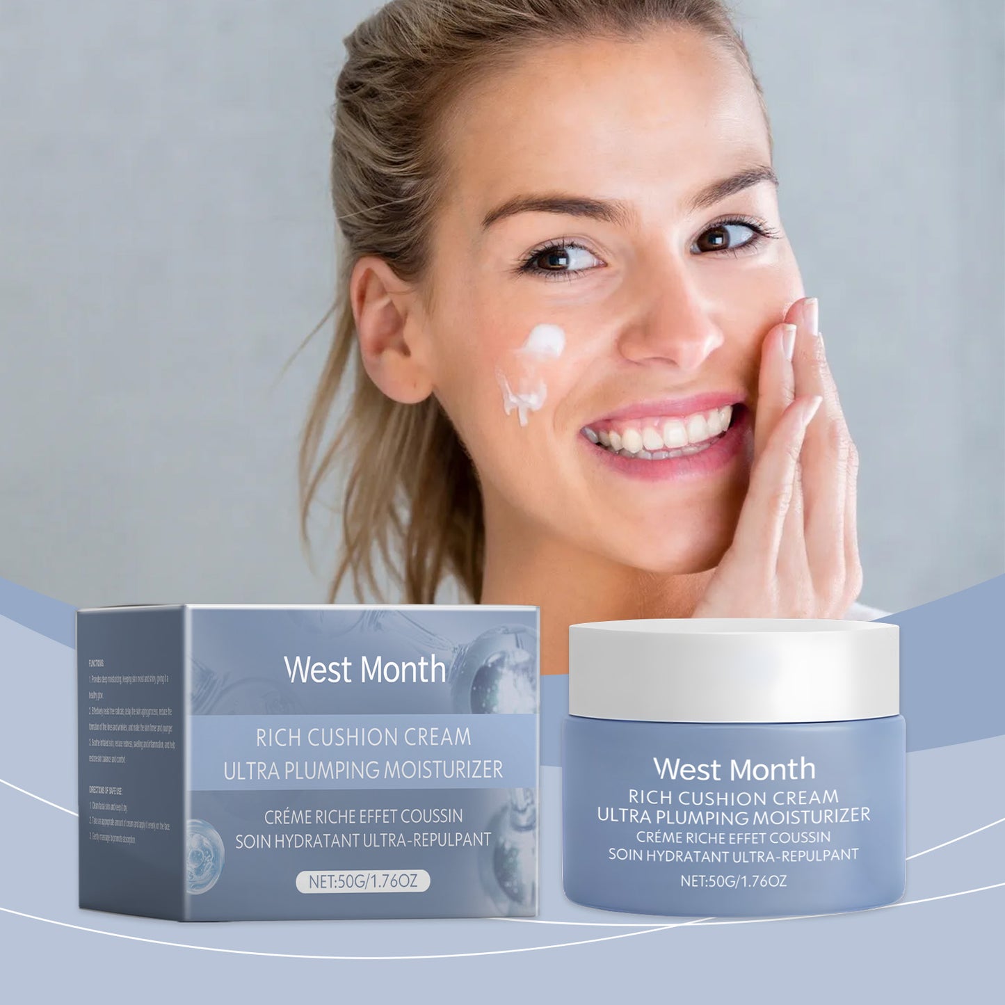 West&Month Moisturizing Cream, Moisturizing And Enriching Facial Skin Radiant Moisturizing Cream - LaTezza Online Shop