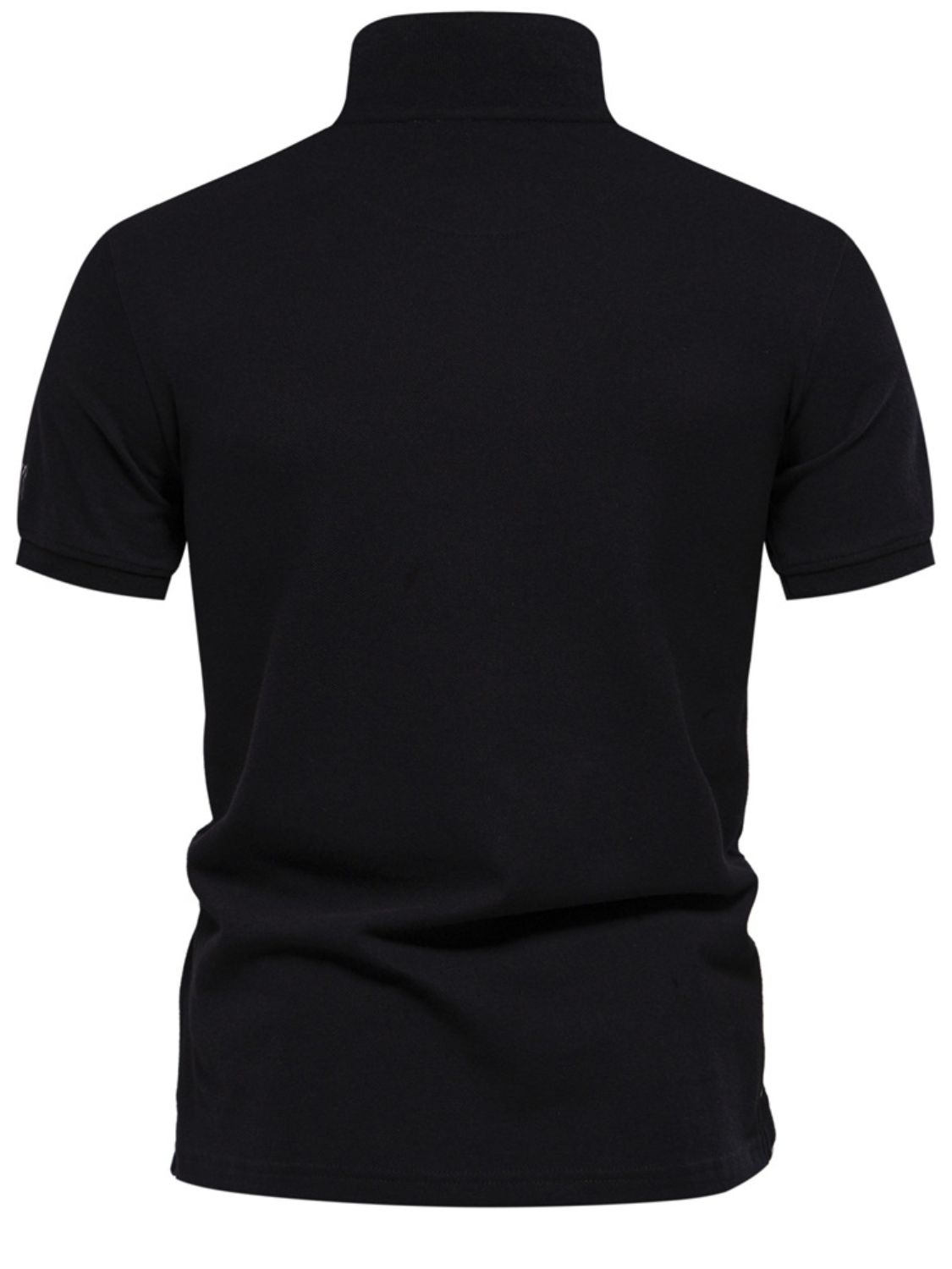 Men's Collared Neck Geometric Embroidered Polo Shirt - LaTezza Online Shop