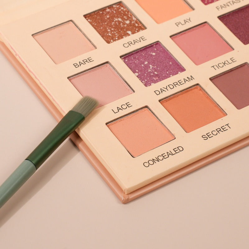 18-color Desert Rose Matte Pearlescent Eyeshadow Palette Earth Color Multi-purpose Color Eyeshadow Palette - LaTezza Online Shop