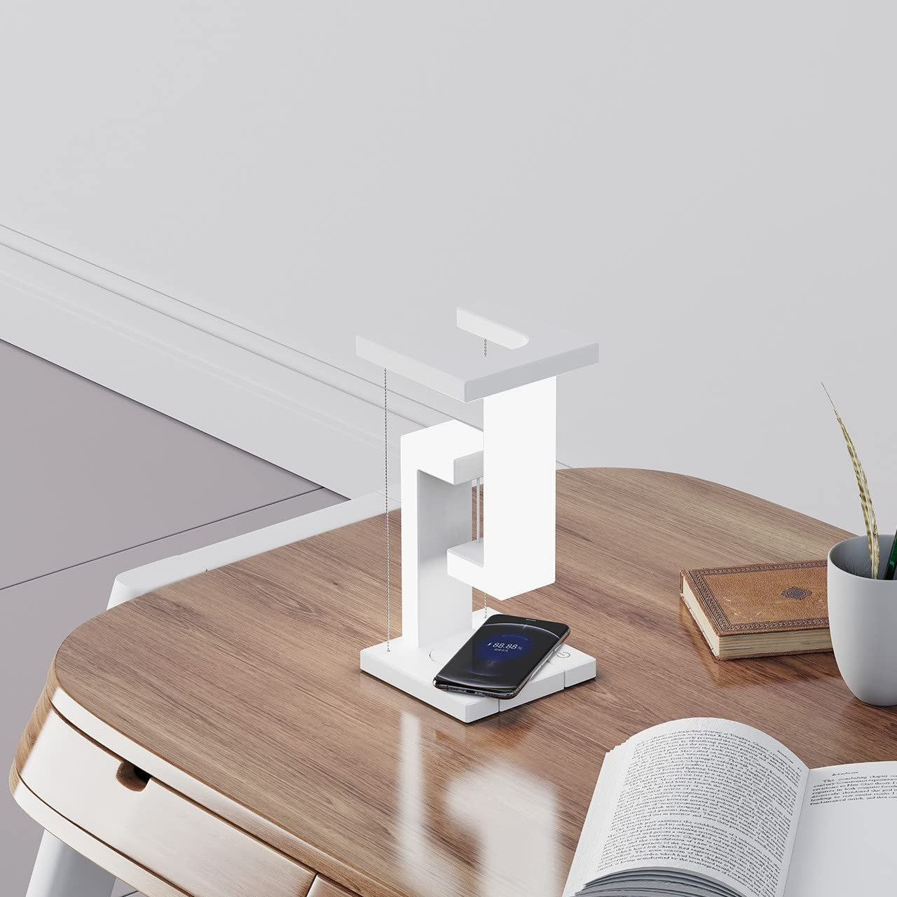 Creative Smartphone Wireless Charging Suspension Table Lamp Balance Lamp Floating For Home Bedroom - LaTezza Online Shop