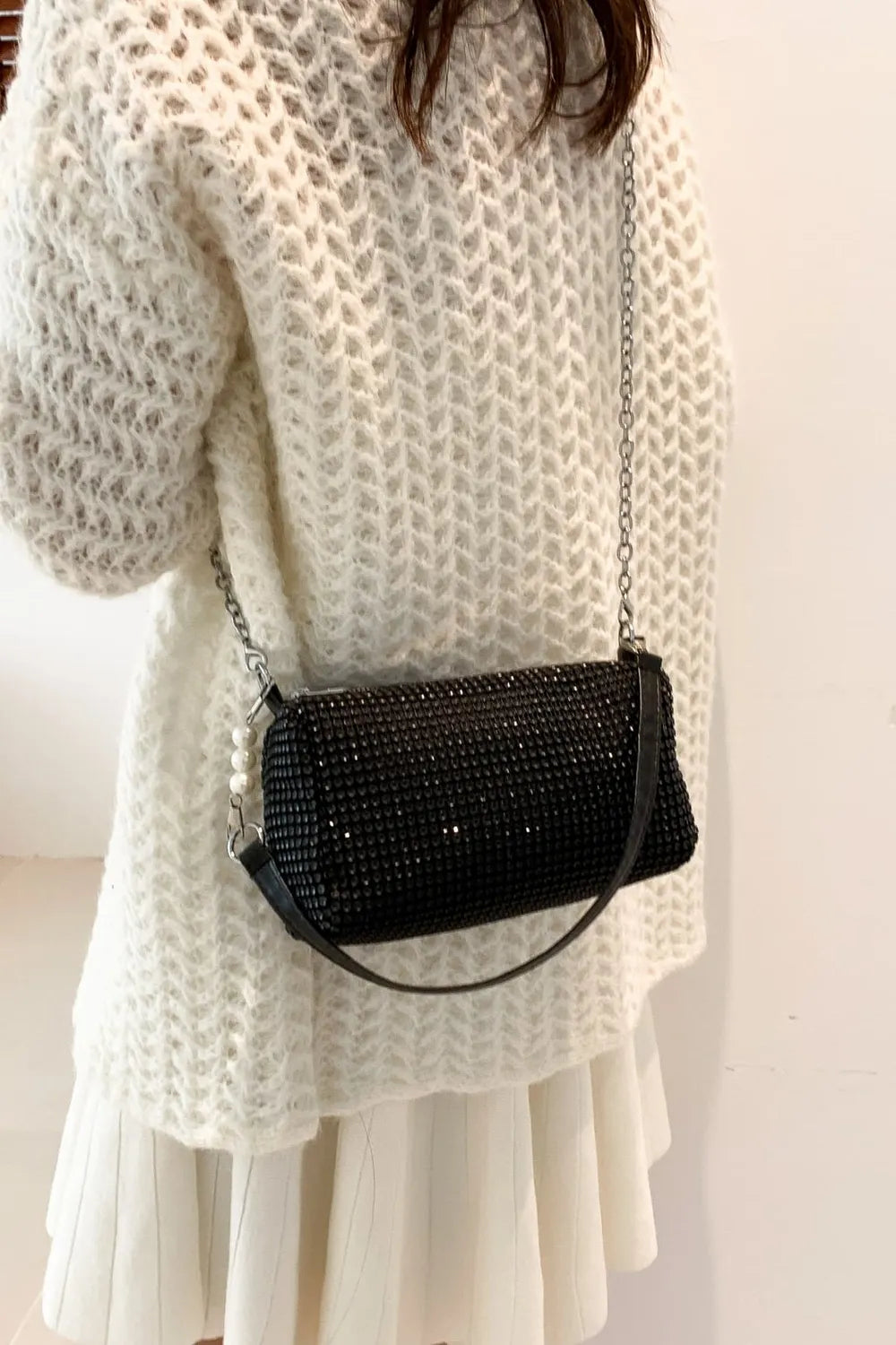 Openwork Crossbody Bag with Removable Strap - LaTezza Online Shop