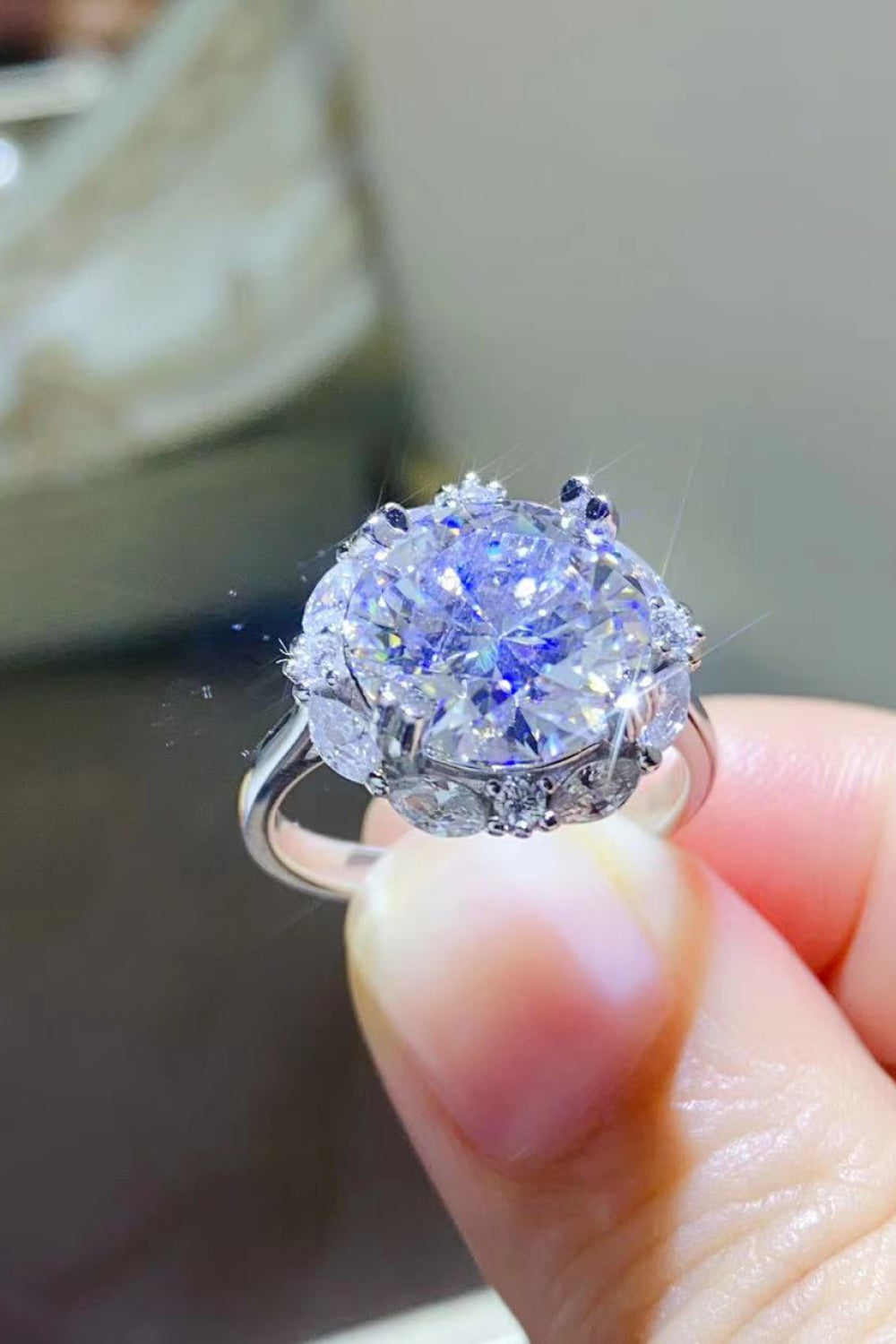 5 Carat Moissanite 925 Sterling Silver Ring - LaTezza Online Shop