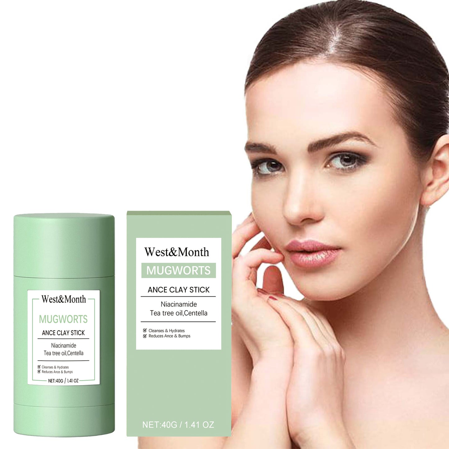 West&Month Blackhead Cleansing Mud Mask Cleans Blackhead Skin Oil, Tightens Pores, Cleans And Moisturizes Skin - LaTezza Online Shop