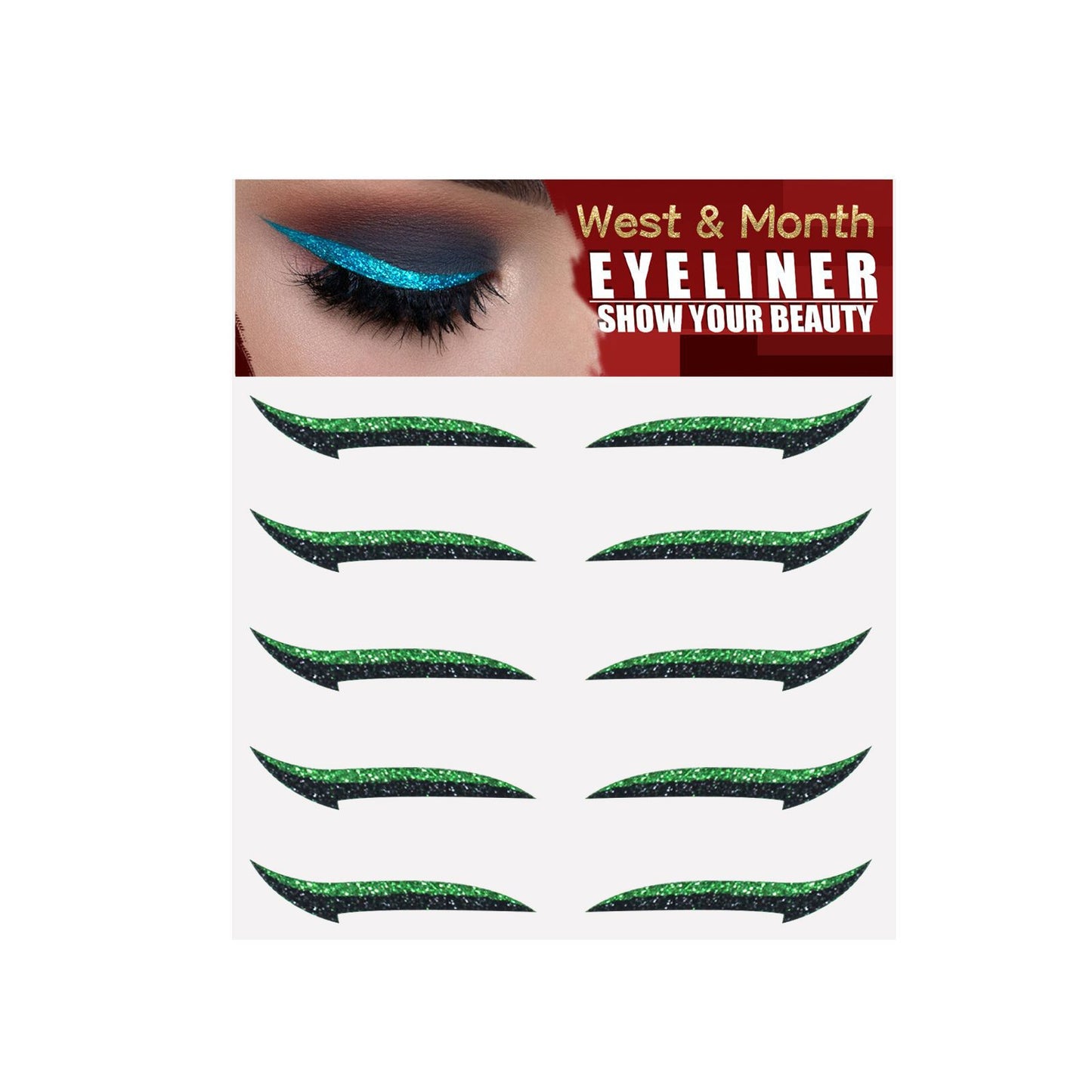 West&Month Eyeshadow Stage Makeup Eye Makeup European And American Eyeliner Self-Adhesive Double Eyelid Eye Makeup - LaTezza Online Shop