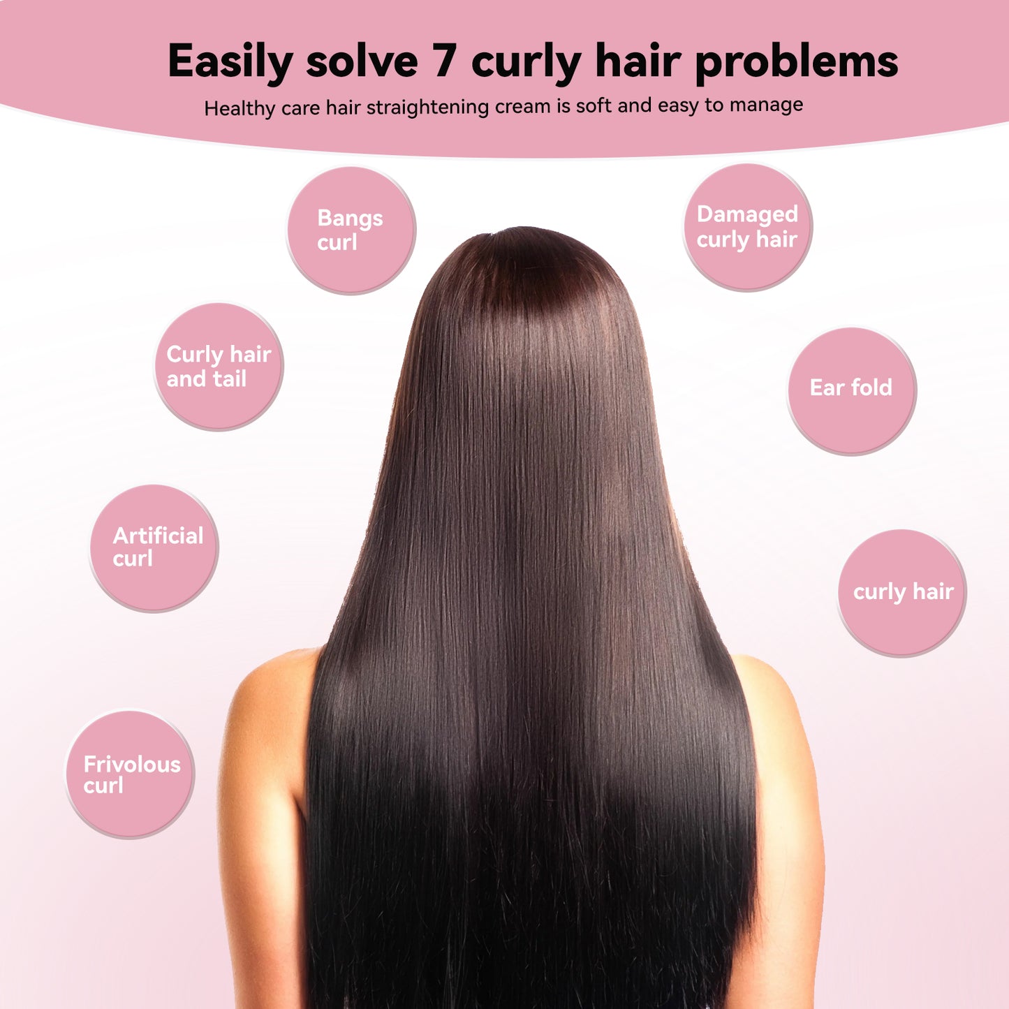 Hair Straightening Cream, Hair Care Smooth Smooth Smooth Hair Care Cream - LaTezza Online Shop