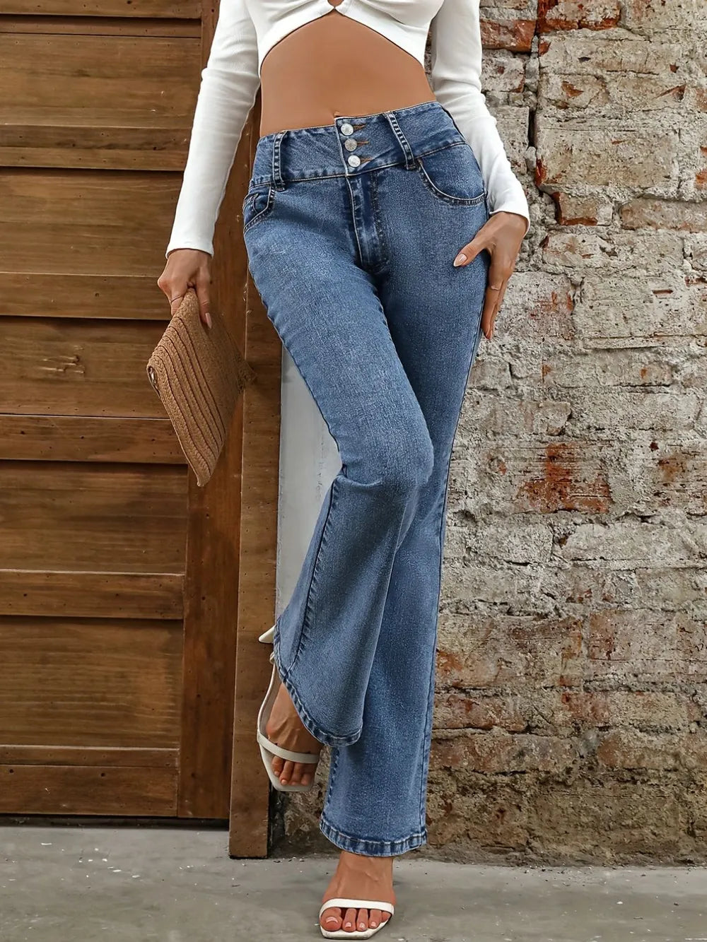 Jeans Bootcut Casual Versatile Shot Micro Lanka Jeans - LaTezza Online Shop