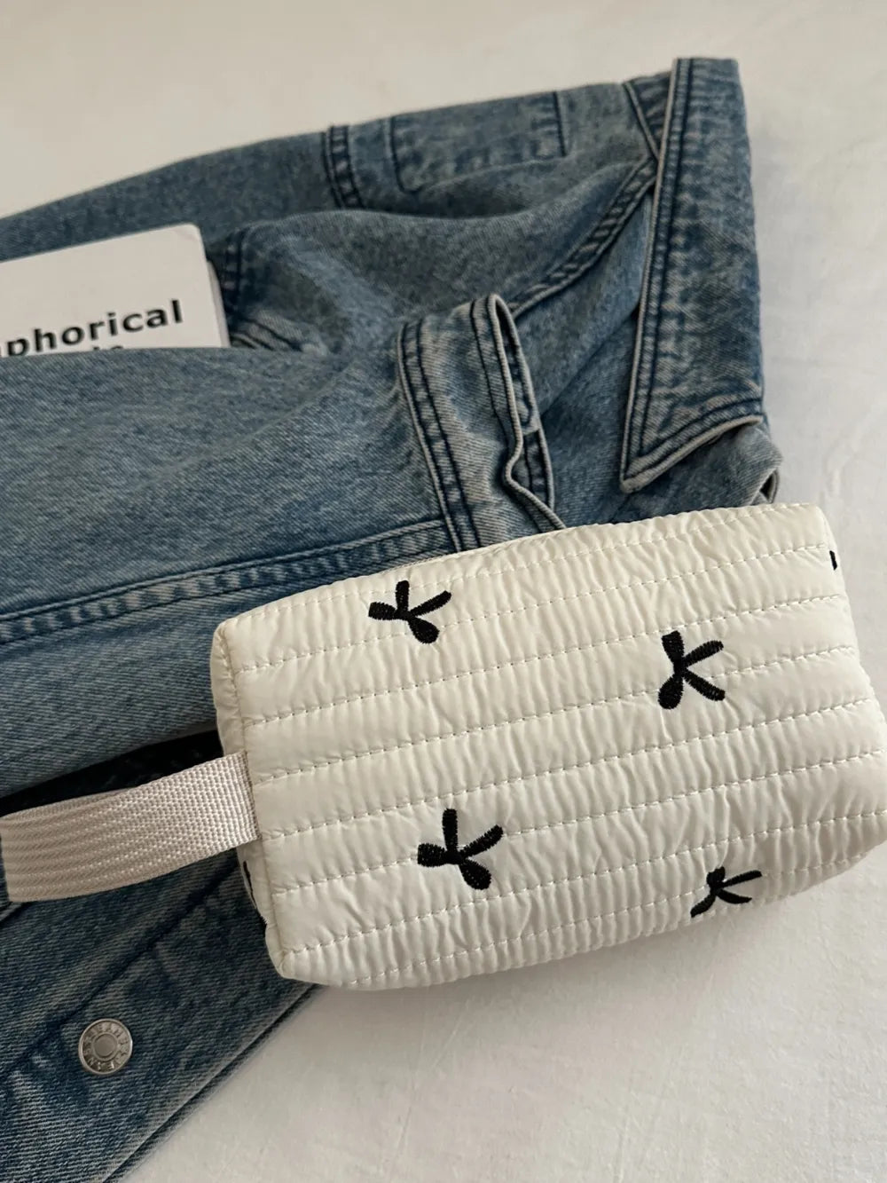 Texture Contrast Bow Wristlet - LaTezza Online Shop