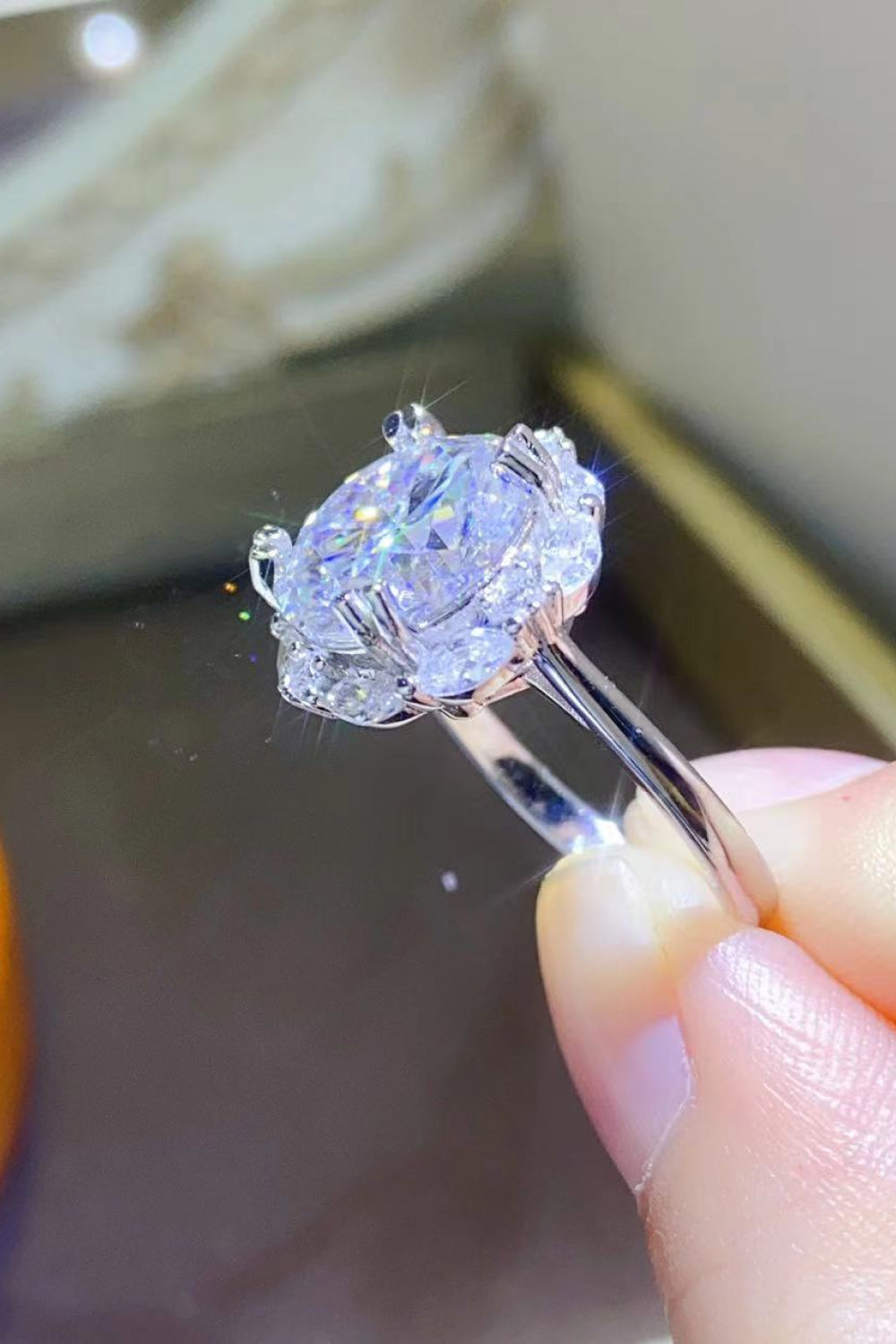 5 Carat Moissanite 925 Sterling Silver Ring - LaTezza Online Shop