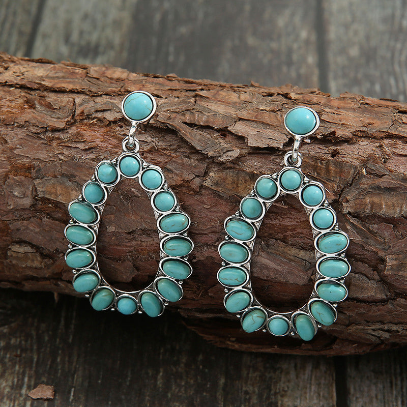 Artificial Turquoise Earrings - LaTezza Online Shop