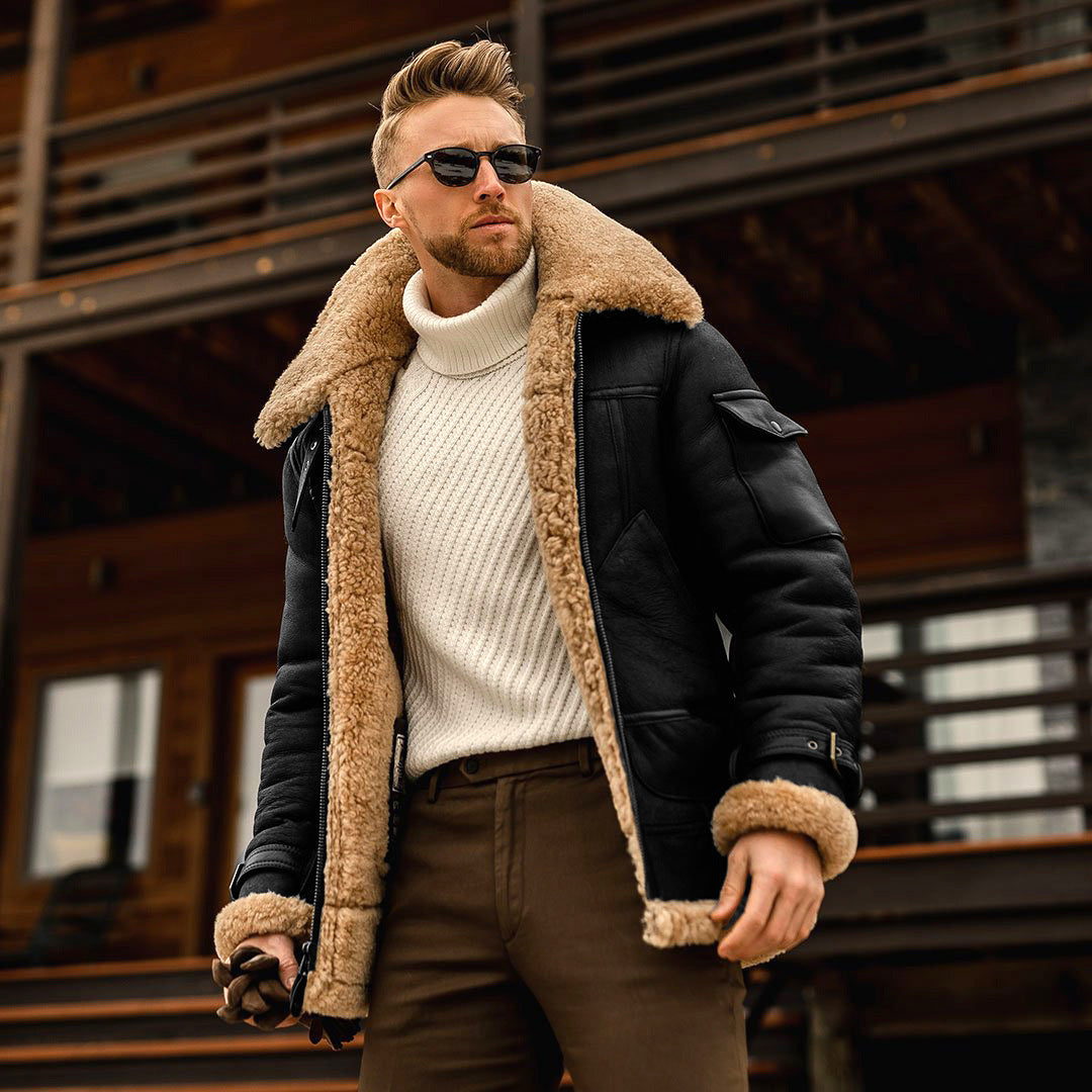 Mens Winter Military Fleece Fur Collar Warm Jackets - LaTezza Online Shop
