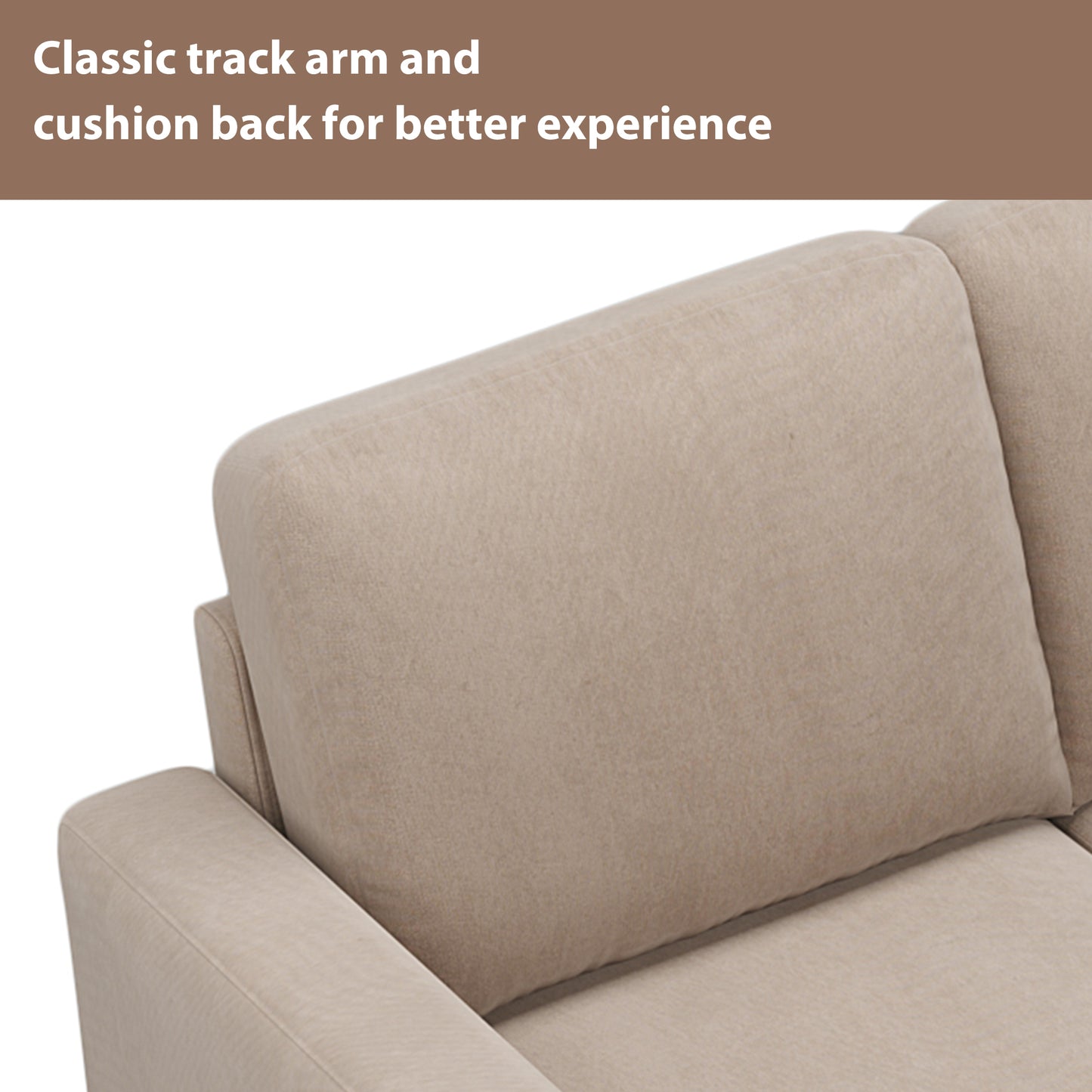 81" Reversible Sectional Couch with Storage Chaise L-Shaped Sofa for Apartment Sectional Set Warm Grey - LaTezza Online Shop
