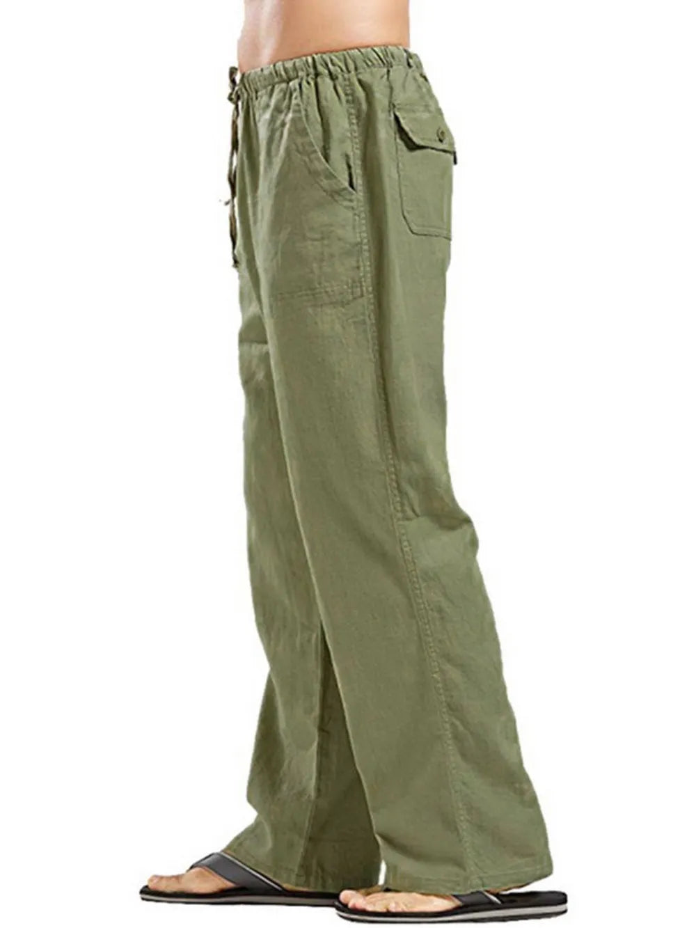Men's Full Size Drawstring Pants with Pockets Plus Size - LaTezza Online Shop