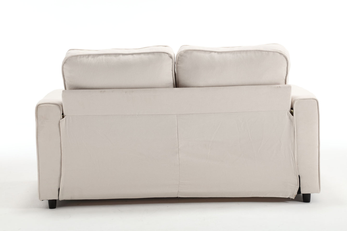 3 Fold Sofa Convertible Futon Couch sleeper sofabed Space saving loveseat Dark Gray & Light Gray & Beige - LaTezza Online Shop