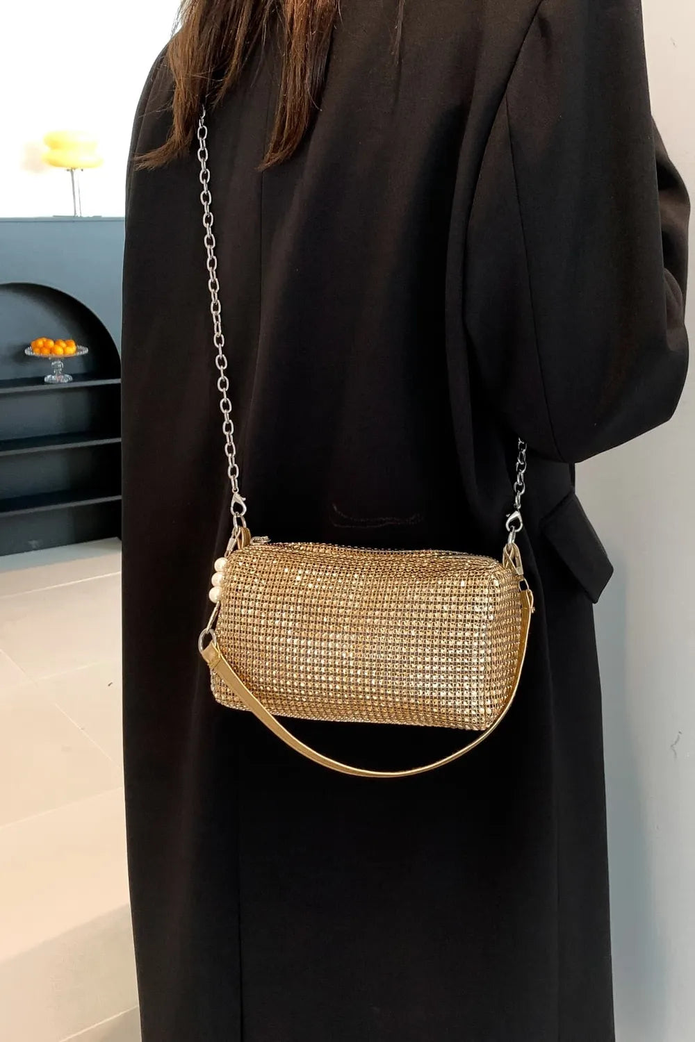 Openwork Crossbody Bag with Removable Strap - LaTezza Online Shop