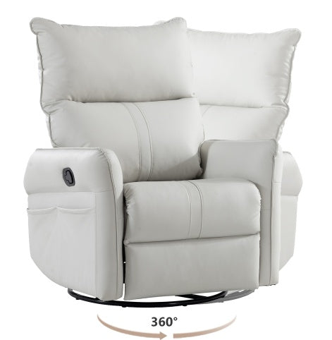 Modern Small Swing Swivel Recliner Bedroom Chair - LaTezza Online Shop