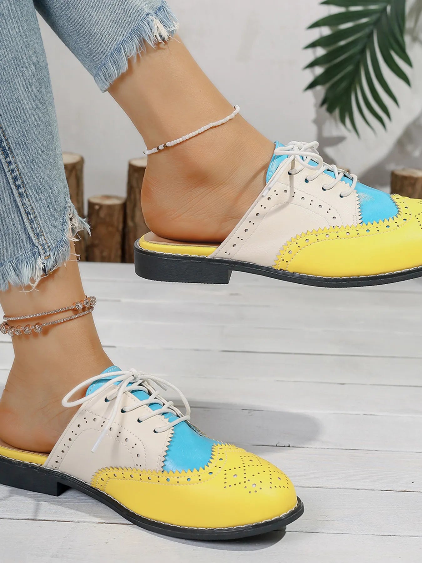 Eyelet Lace Up Slip-Ons - LaTezza Online Shop