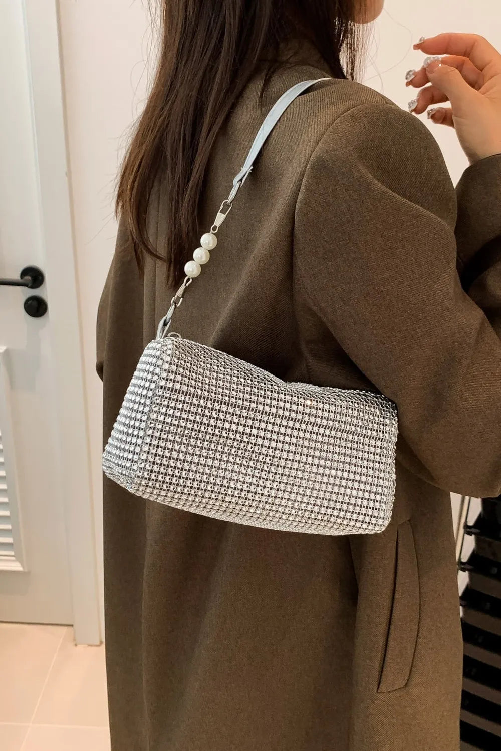 Openwork Crossbody Bag with Removable Strap - LaTezza Online Shop