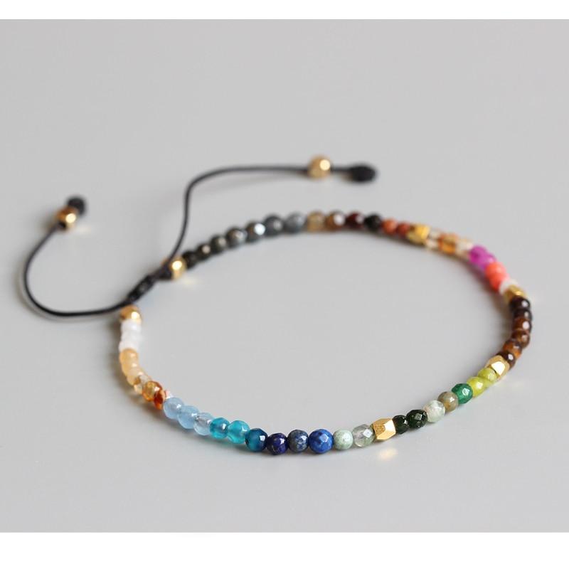 12 Constellation Lucky Stone 3MM Seven Chakra Bracelet - LaTezza Online Shop